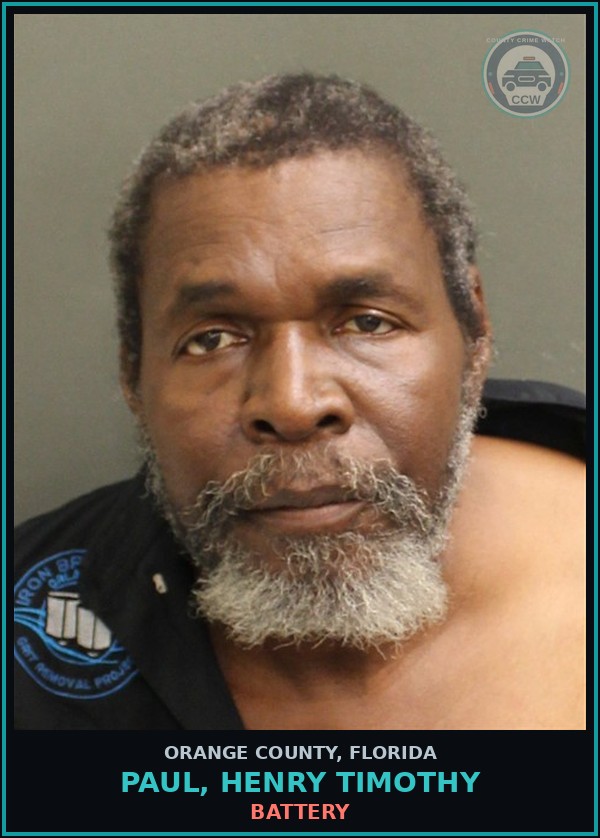 Booking mugshot of PAUL, HENRY TIMOTHY in Orange County