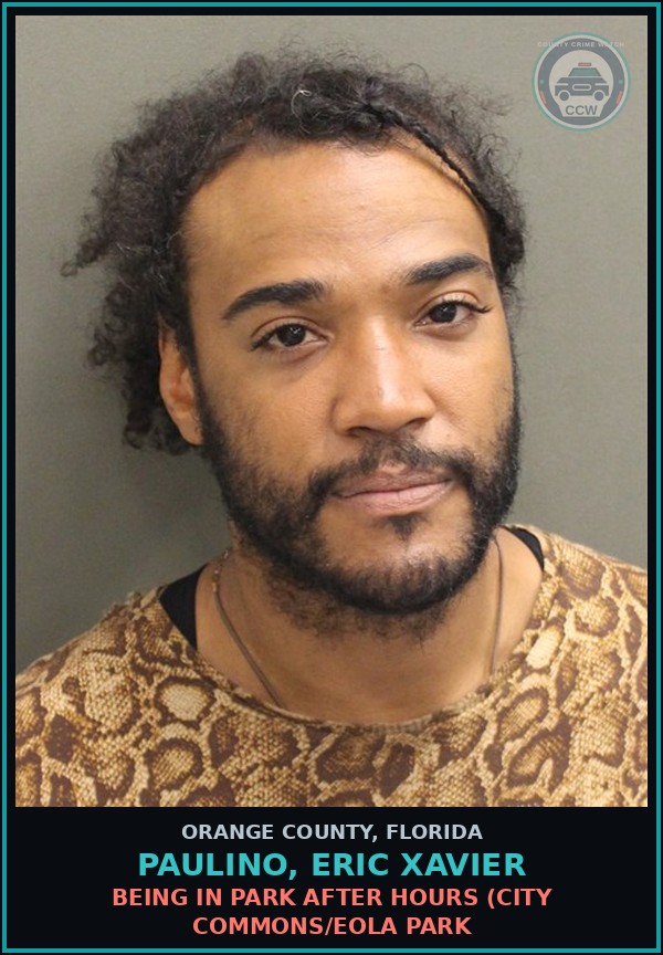 Booking mugshot of PAULINO, ERIC XAVIER in Orange County