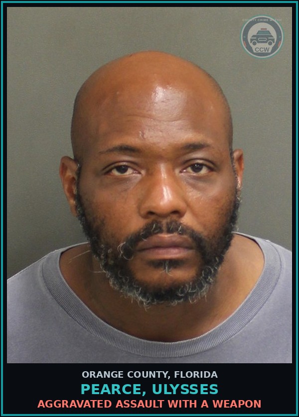 Booking mugshot of PEARCE, ULYSSES in Orange County