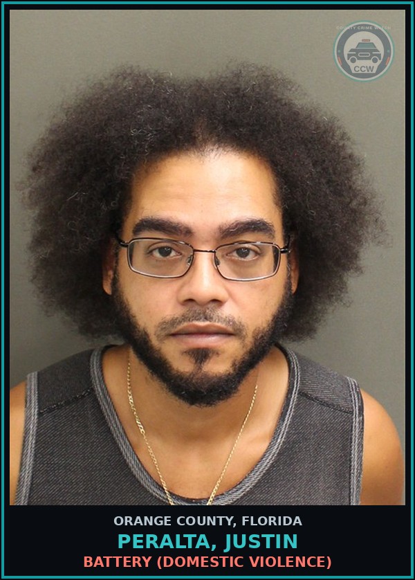 Booking mugshot of PERALTA, JUSTIN in Orange County