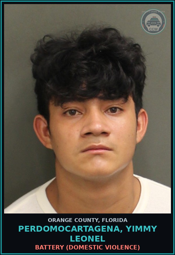 Booking mugshot of PERDOMOCARTAGENA, YIMMY LEONEL in Orange County