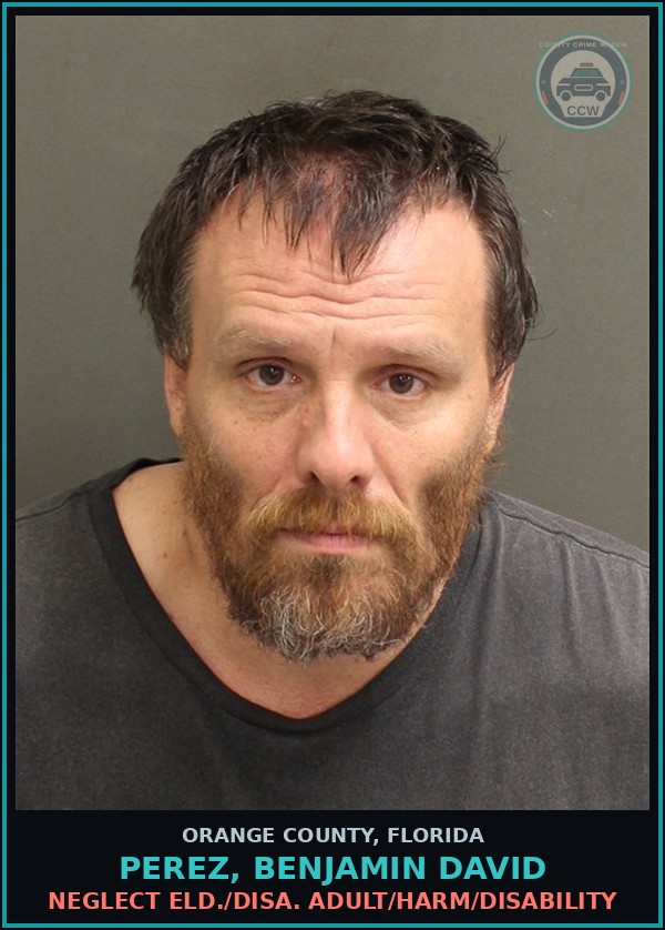 Booking mugshot of PEREZ, BENJAMIN DAVID in Orange County