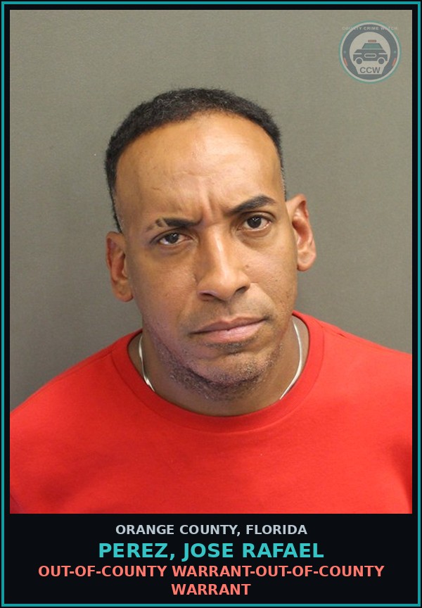 Booking mugshot of PEREZ, JOSE RAFAEL in Orange County