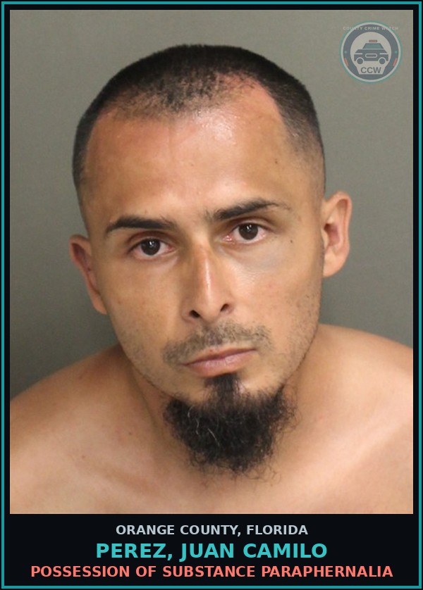 Booking mugshot of PEREZ, JUAN CAMILO in Orange County