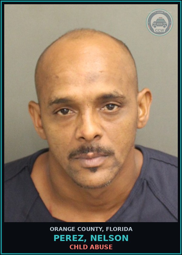 Booking mugshot of PEREZ, NELSON in Orange County