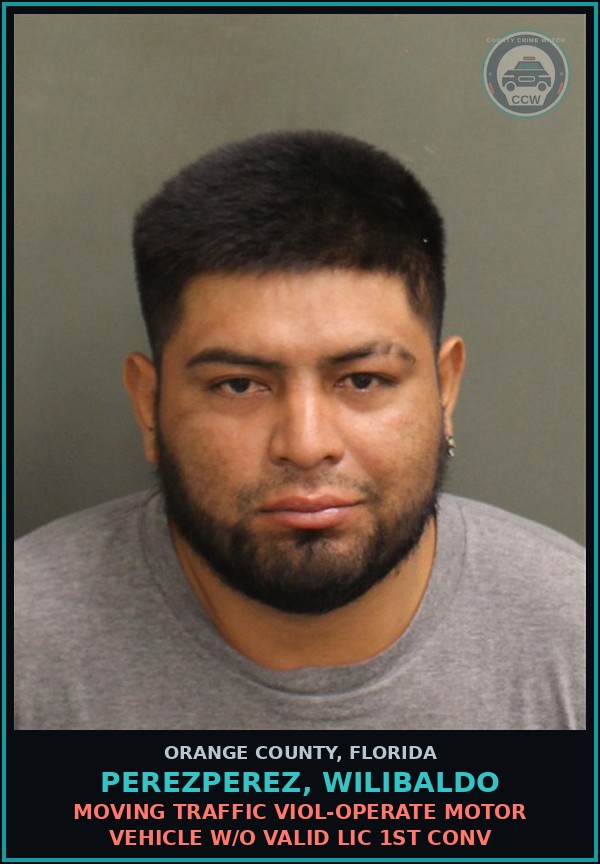 Booking mugshot of PEREZPEREZ, WILIBALDO in Orange County