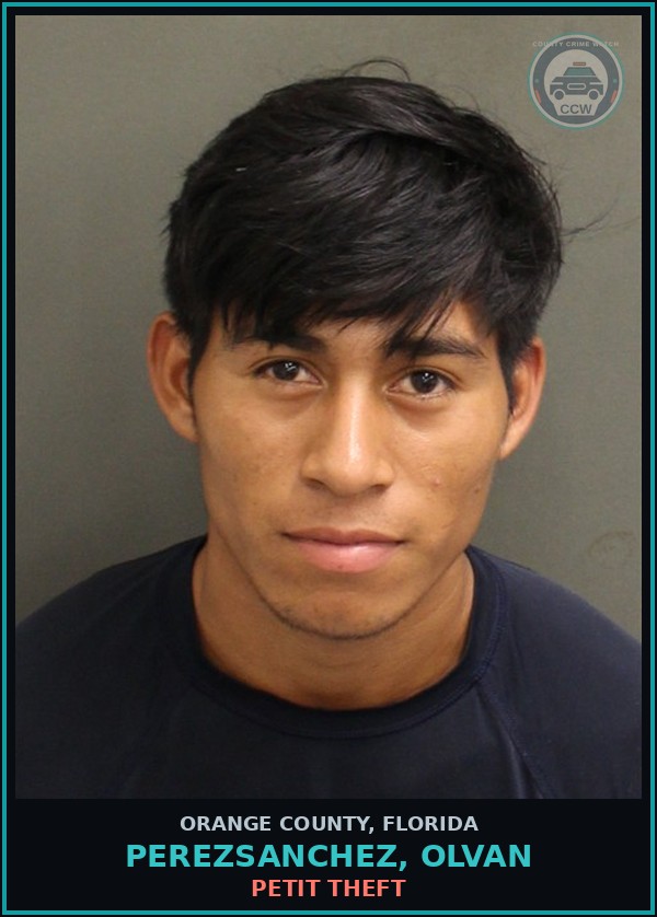 Booking mugshot of PEREZSANCHEZ, OLVAN in Orange County