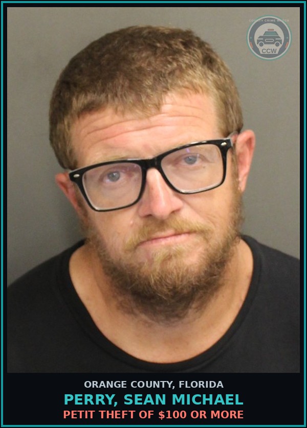Booking mugshot of PERRY, SEAN MICHAEL in Orange County
