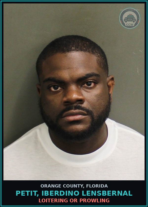 Booking mugshot of PETIT, IBERDINO LENSBERNAL in Orange County