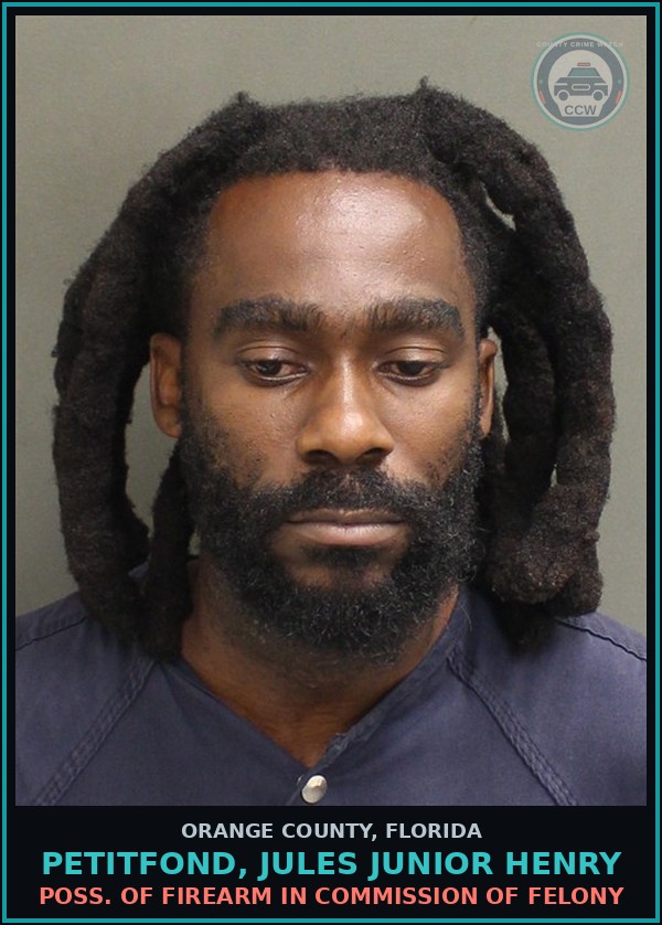 Booking mugshot of PETITFOND, JULES JUNIOR HENRY in Orange County