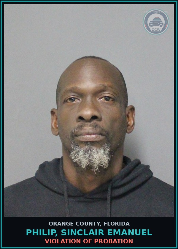 Booking mugshot of PHILIP, SINCLAIR EMANUEL in Orange County