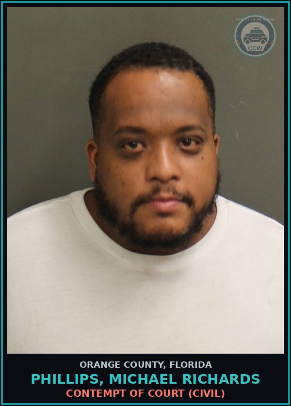 Booking mugshot of PHILLIPS, MICHAEL RICHARDS in Orange County