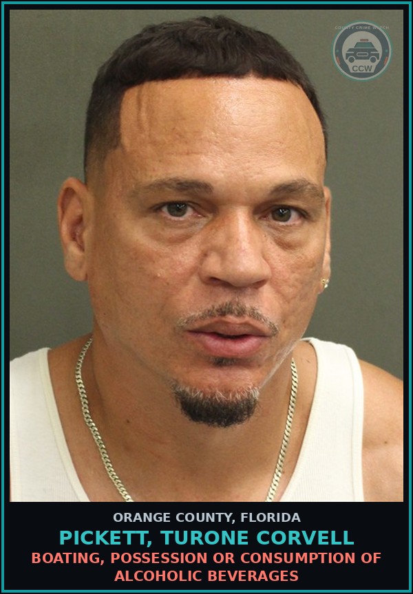 Booking mugshot of PICKETT, TURONE CORVELL in Orange County