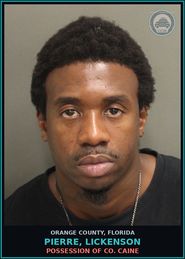 Booking mugshot of PIERRE, LICKENSON in Orange County
