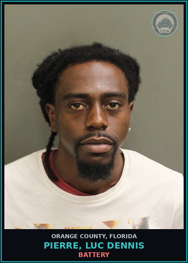 Booking mugshot of PIERRE, LUC DENNIS in Orange County