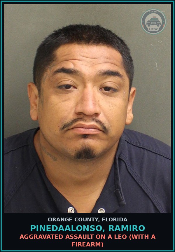 Booking mugshot of PINEDAALONSO, RAMIRO in Orange County
