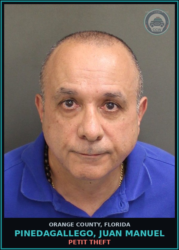 Booking mugshot of PINEDAGALLEGO, JUAN MANUEL in Orange County