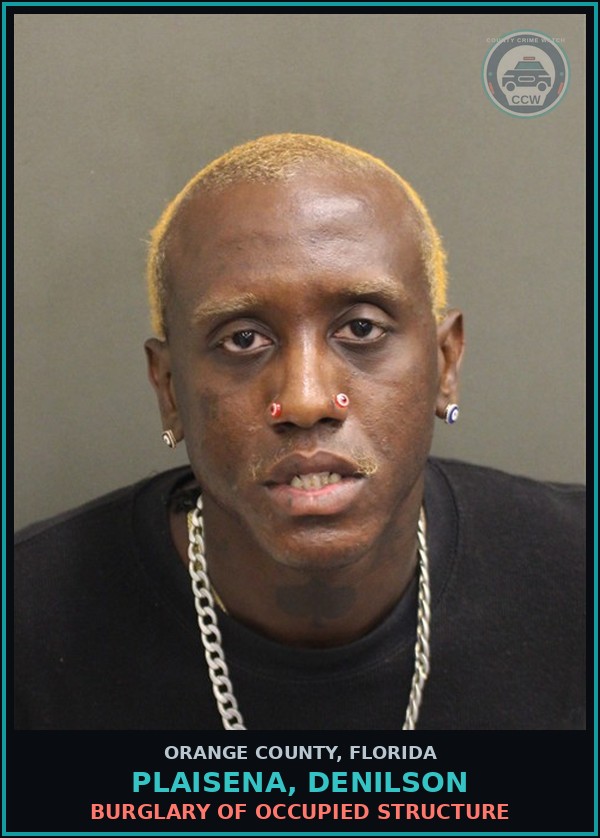 Booking mugshot of PLAISENA, DENILSON in Orange County
