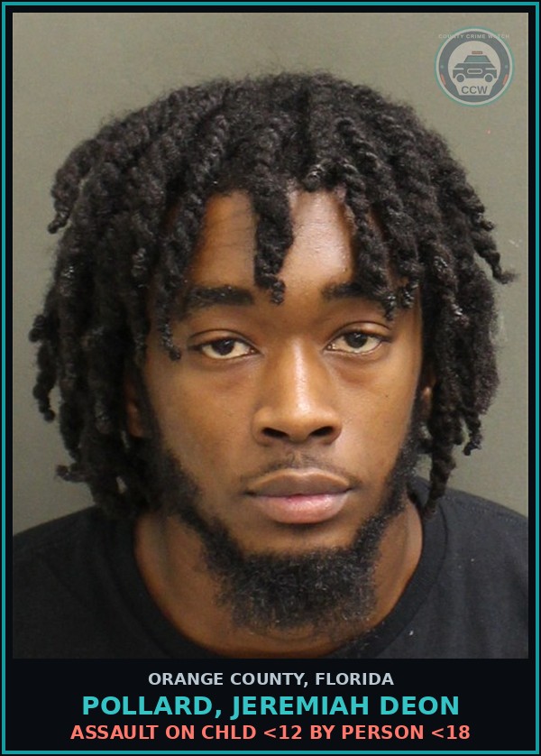 Booking mugshot of POLLARD, JEREMIAH DEON in Orange County