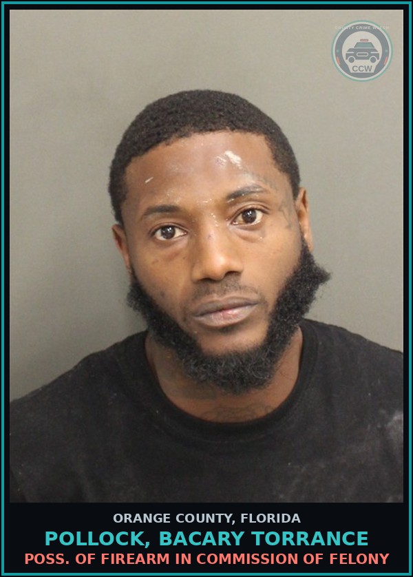 Booking mugshot of POLLOCK, BACARY TORRANCE in Orange County