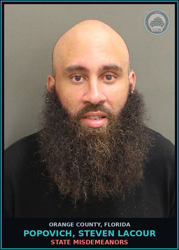 Booking mugshot of POPOVICH, STEVEN LACOUR in Orange County