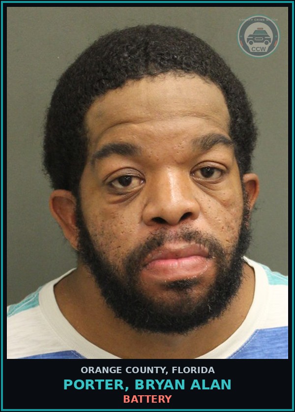 Booking mugshot of PORTER, BRYAN ALAN in Orange County