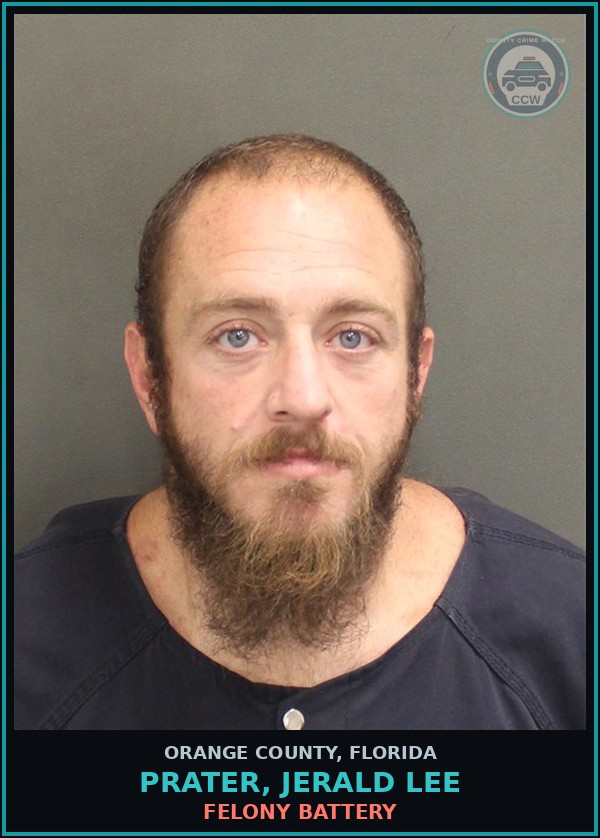 Booking mugshot of PRATER, JERALD LEE in Orange County