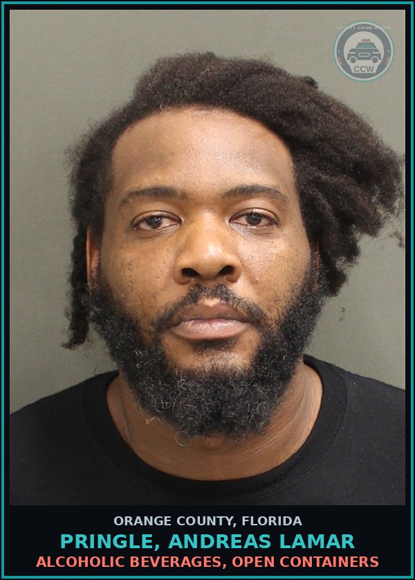 Booking mugshot of PRINGLE, ANDREAS LAMAR in Orange County
