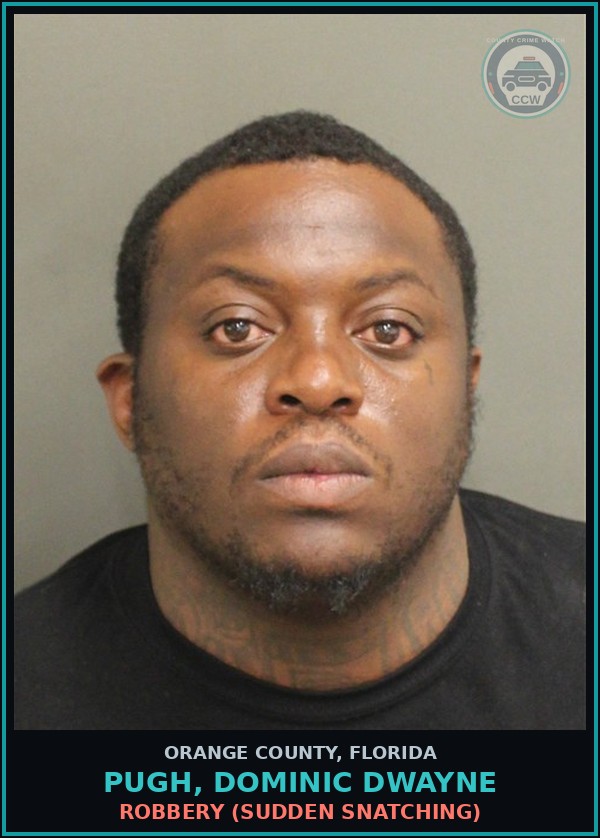 Booking mugshot of PUGH, DOMINIC DWAYNE in Orange County