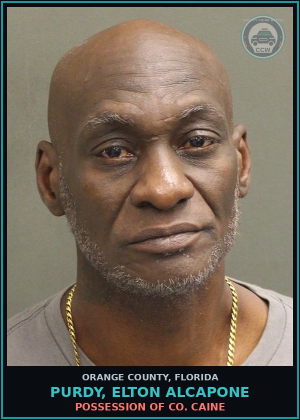 Booking mugshot of PURDY, ELTON ALCAPONE in Orange County