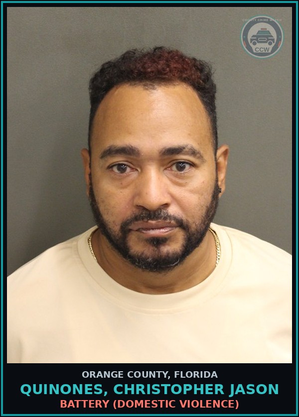 Booking mugshot of QUINONES, CHRISTOPHER JASON in Orange County