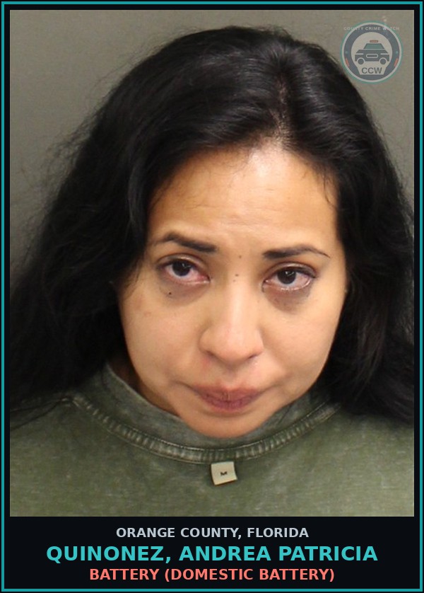 Booking mugshot of QUINONEZ, ANDREA PATRICIA in Orange County