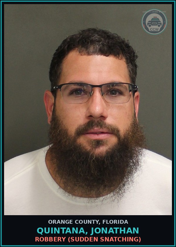Booking mugshot of QUINTANA, JONATHAN in Orange County