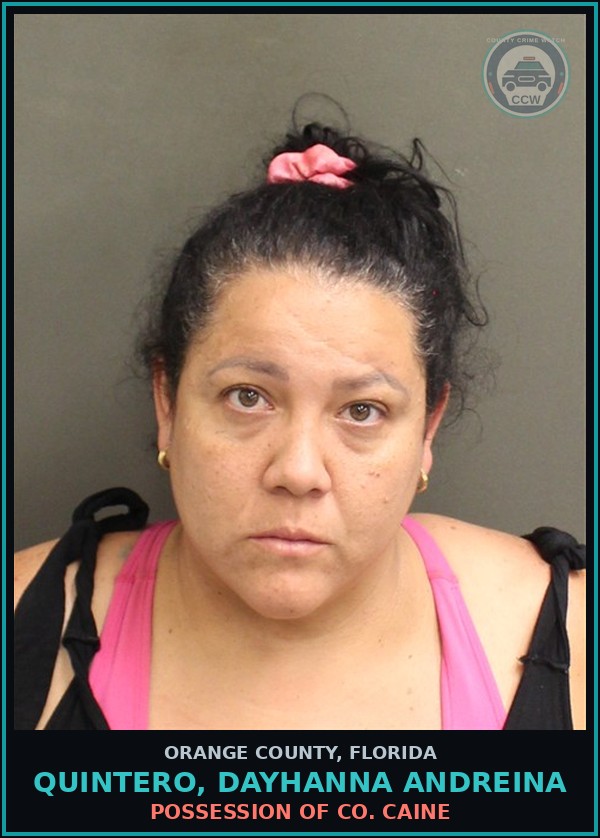 Booking mugshot of QUINTERO, DAYHANNA ANDREINA in Orange County