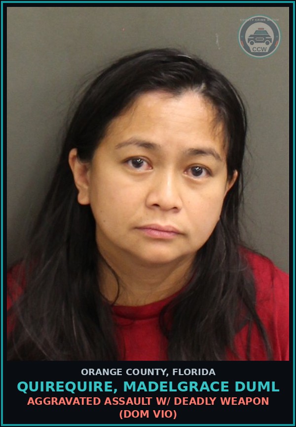 Booking mugshot of QUIREQUIRE, MADELGRACE DUML in Orange County