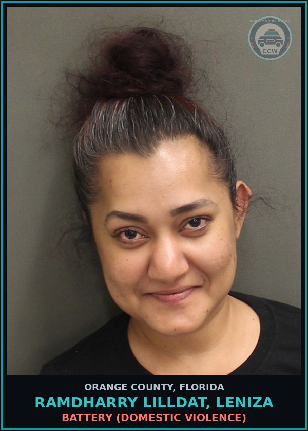 Booking mugshot of RAMDHARRY LILLDAT, LENIZA in Orange County