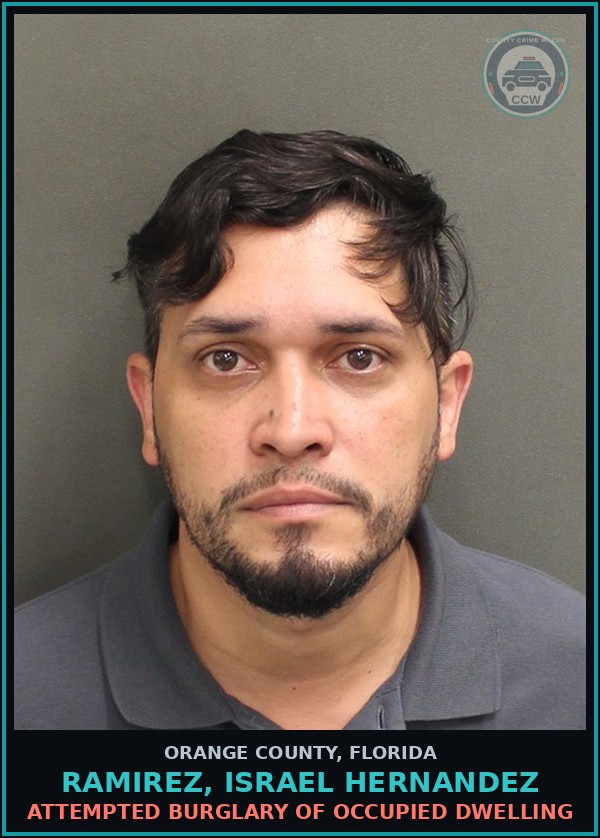Booking mugshot of RAMIREZ, ISRAEL HERNANDEZ in Orange County