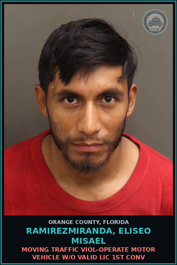 Booking mugshot of RAMIREZMIRANDA, ELISEO MISAEL in Orange County