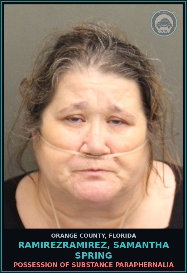 Booking mugshot of RAMIREZRAMIREZ, SAMANTHA SPRING in Orange County