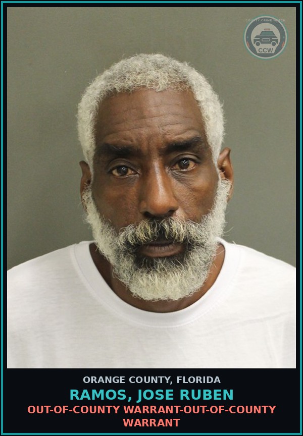 Booking mugshot of RAMOS, JOSE RUBEN in Orange County