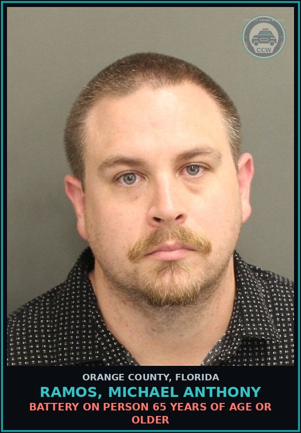 Booking mugshot of RAMOS, MICHAEL ANTHONY in Orange County