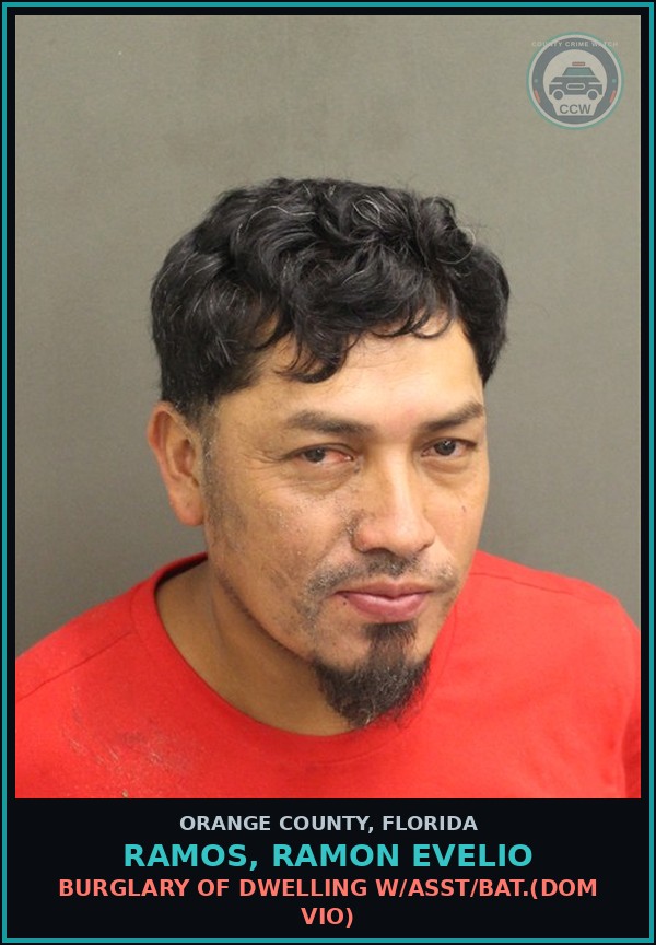Booking mugshot of RAMOS, RAMON EVELIO in Orange County