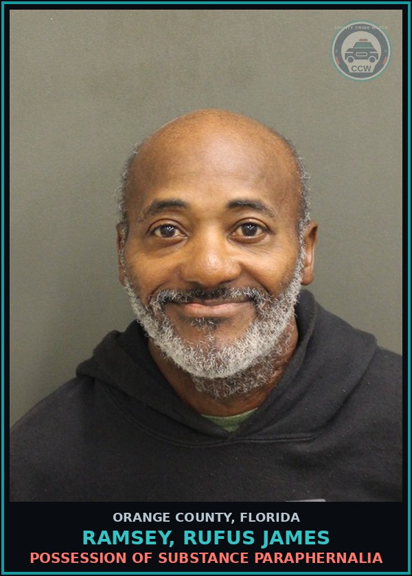 Booking mugshot of RAMSEY, RUFUS JAMES in Orange County