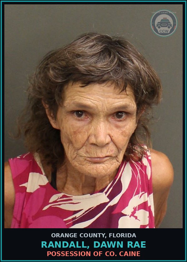 Booking mugshot of RANDALL, DAWN RAE in Orange County