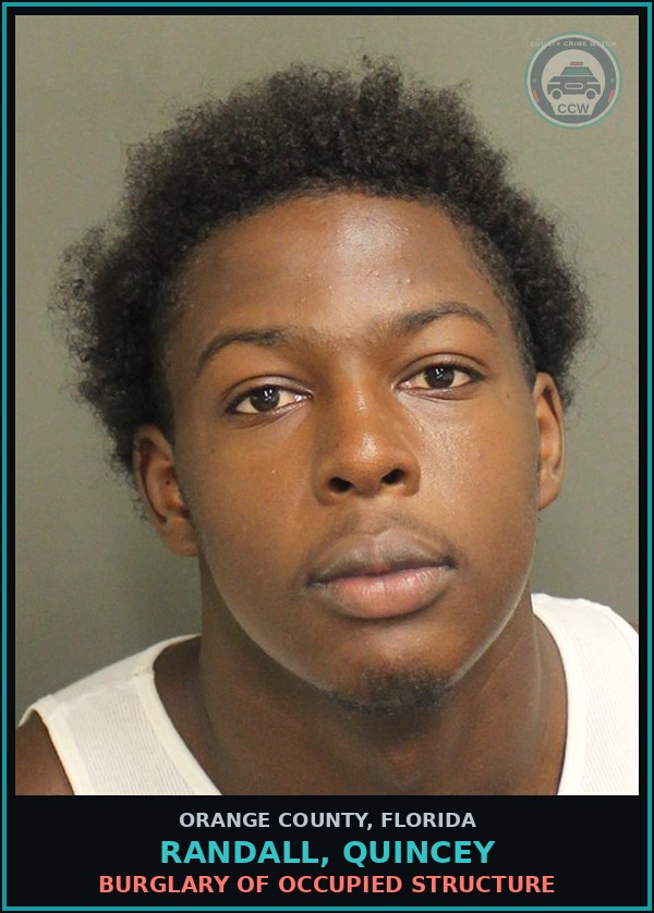 Booking mugshot of RANDALL, QUINCEY in Orange County