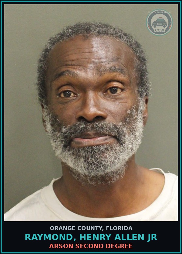 Booking mugshot of RAYMOND, HENRY ALLEN JR in Orange County