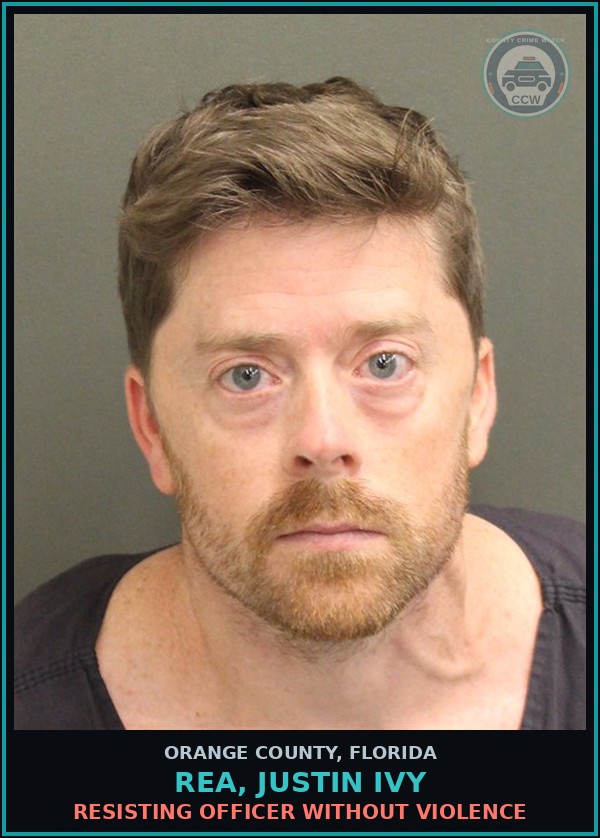 Booking mugshot of REA, JUSTIN IVY in Orange County