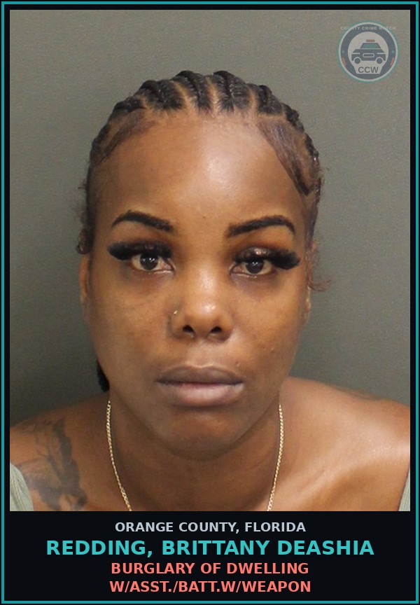 Booking mugshot of REDDING, BRITTANY DEASHIA in Orange County
