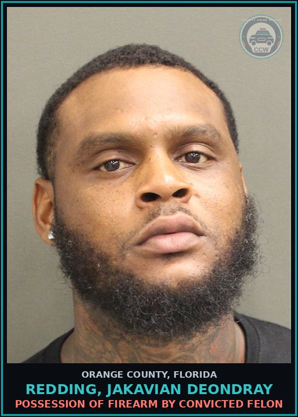 Booking mugshot of REDDING, JAKAVIAN DEONDRAY in Orange County