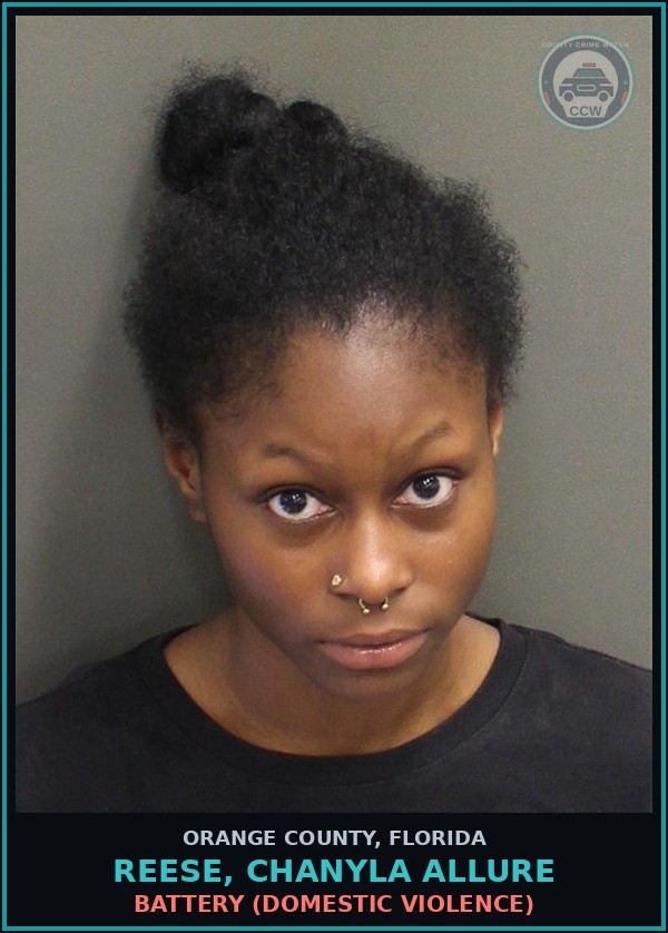 Booking mugshot of REESE, CHANYLA ALLURE in Orange County